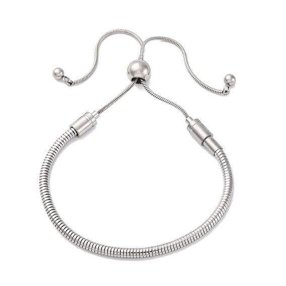 201 браслеты-слайдеры из нержавеющей стали со змеиной цепочкой для женщин