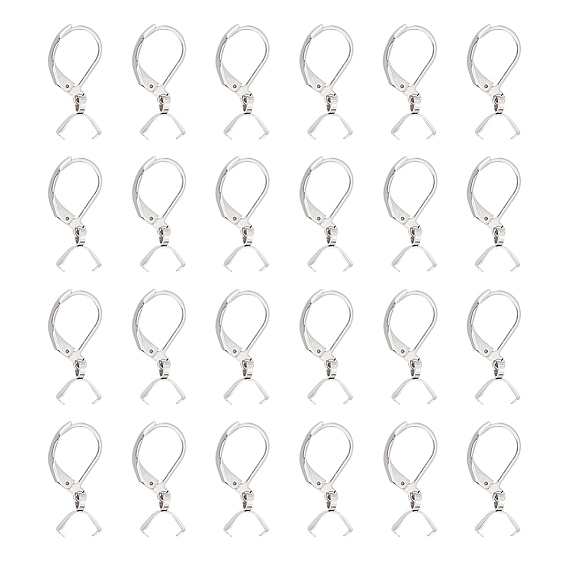 50 шт. 304 серьги с рычагом из нержавеющей стали, с поручителями