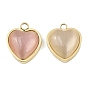 303 Подвески «кошачий глаз» из нержавеющей стали с инкрустацией, шарма сердца, золотые, ионное покрытие (ip), долговечный