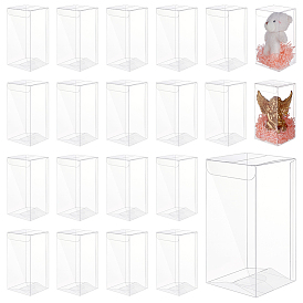 30шт. складные прозрачные ПВХ-коробки, для упаковки конфет, свадьба, подарочные коробки, прямоугольные
