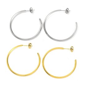 Ионное покрытие (ip) 304 серьги-кольца из нержавеющей стали