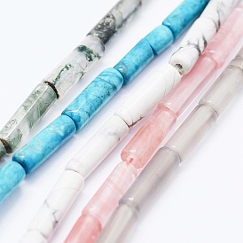 Natural & Synthetic Mixed Gemstone Beads Strands, Column