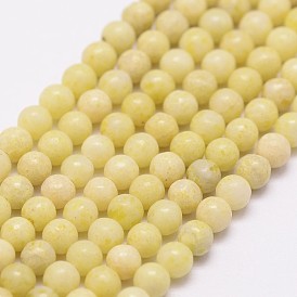 Chapelets de perles chrysocolla naturelles , ronde