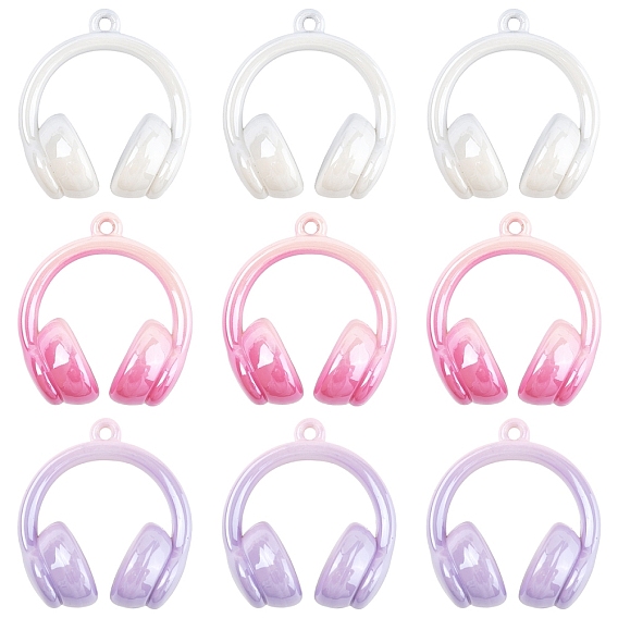5 шт. Непрозрачные подвески из акрила, наушники
