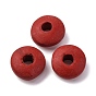 Cinnabar Beads, Carved Lacquerware, Rondelle