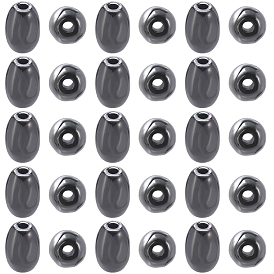 100шт. немагнитные синтетические гематитовые бусины, овальные