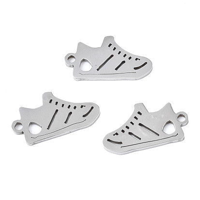 201 Stainless Steel Pendants, Laser Cut, Gym Shoes