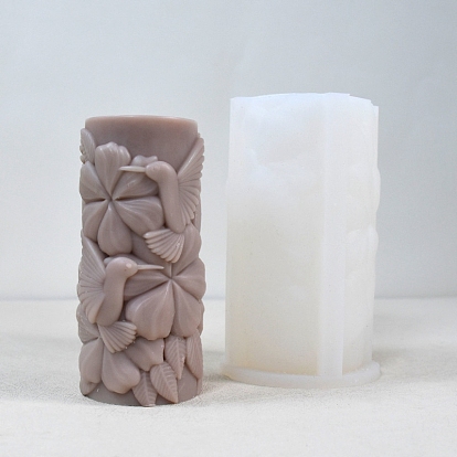 Food Grade DIY Silicone Candle Molds, For Candle Making, Flower & Bird