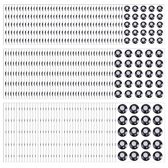 3 наборы 3 стили самоклеящиеся наклейки из смолы, глаза