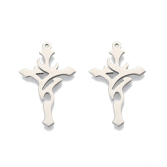 201 подвески из нержавеющей стали, крестик