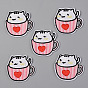 Computerized Embroidery Cloth Iron on/Sew on Patches, Appliques, Costume Accessories, Cartoon Cup