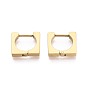 Серьги из 304 нержавеющей стали, прямоугольные, ионное покрытие (ip)