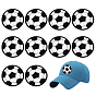 10Pcs Polyester Computerized Embroidery Iron on Sew on Patches, Appliques, Football