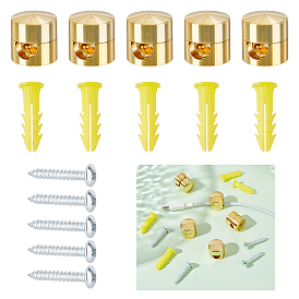 5 коробки алюминиевые с пластиковым органайзером, предотвращающим спутывание проводов, для фиксации кабельной разводки