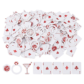 100шт. бумажных игральных карт конфетти, для праздничных украшений