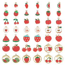 42 шт 21 стили подвески из сплава эмали, фрукты