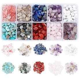 ARRICRAFT Natural & Synthetic Mixed Gemstone Beads, Chips