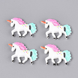 Кабошоны из смолы, единорог