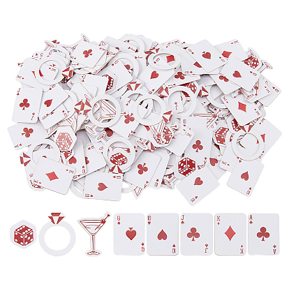 100шт. бумажных игральных карт конфетти, для праздничных украшений
