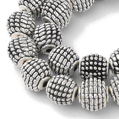 Круглые тибетском стиле шарики сплава, без кадмия и без свинца, 9 мм, Отверстие : 2 мм, около 25 шт / нитка