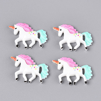 Кабошоны из смолы, единорог