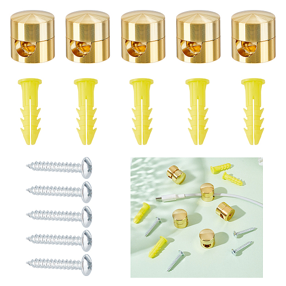 5 коробки алюминиевые с пластиковым органайзером, предотвращающим спутывание проводов, для фиксации кабельной разводки