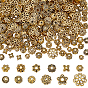 360 шт. 12 стили наборы колпачков для бусин из сплава, цветок
