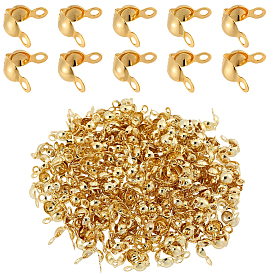 240шт. латунные наконечники бусин, Калотте заканчивается, крышка раскладушки, долговечный, без никеля 