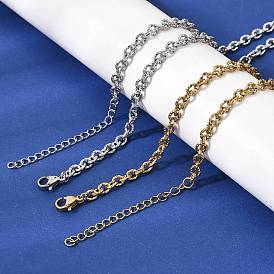 304 Цепочки из нержавеющей стали с текстурой под кабель, ионное покрытие (ip)