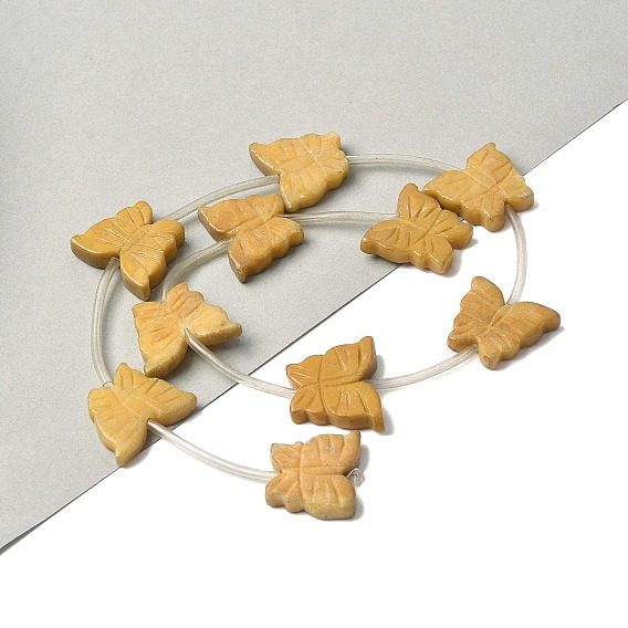 Природные mookaite бисер нитей, бабочка, с пластиковыми трубчатыми бусинами