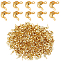 240шт. латунные наконечники бусин, Калотте заканчивается, крышка раскладушки, долговечный, без никеля 