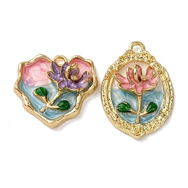 Подвески из эмали и сплава, , стойки покрытие, золотой свет