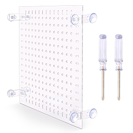 1Pc Acrylic Fish Tank Isolation Board, with 2Pcs Chrome Tangsten Steel Cross Head Screwdriver