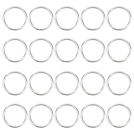 Unicraftale 20 шт. 304 соединительные кольца из нержавеющей стали, круглые кольца