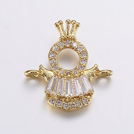 Латунные микро проложить кубических ссылки циркония, долговечный, ангел