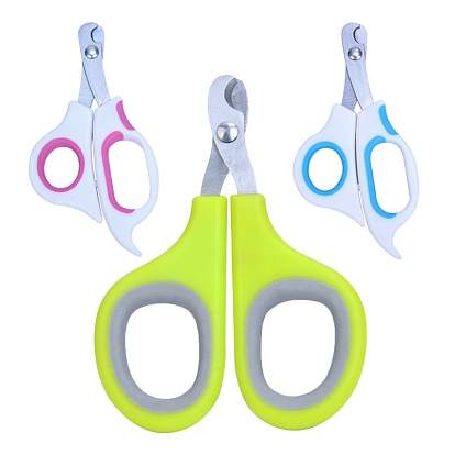 Stainless Steel Pet Supplies Nail Clippers, with Plastic and Rubber Jacket