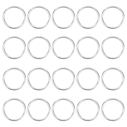20pcs 304 anneaux de saut en acier inoxydable, rond