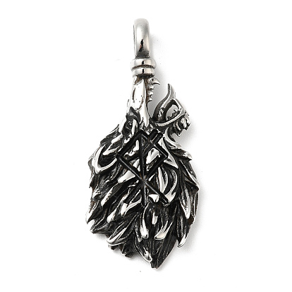 304 подвески для ручной полировки из нержавеющей стали, прелести волка