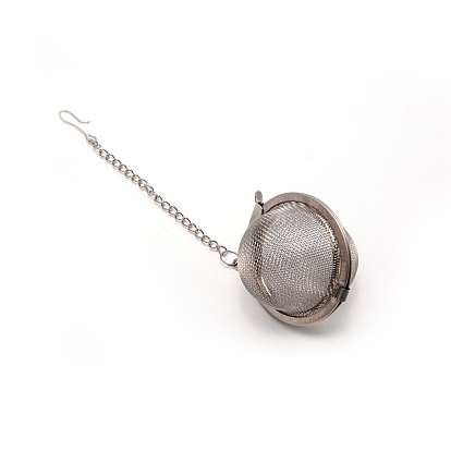 304 Teesieb aus Edelstahl, mit Kinnkette und Haken, Reinigungssieb