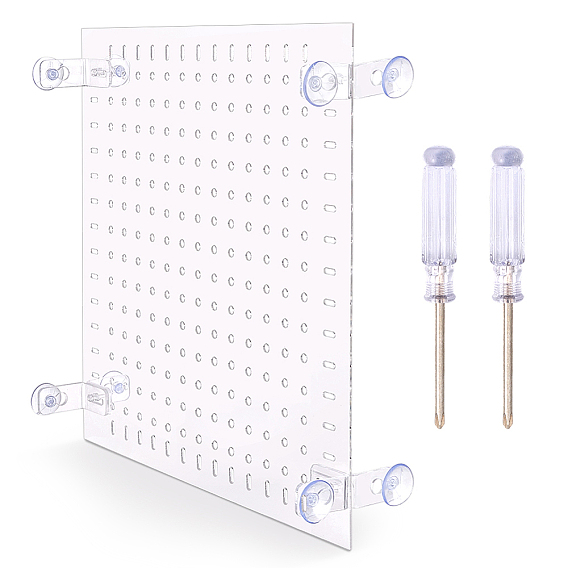 1Pc Acrylic Fish Tank Isolation Board, with 2Pcs Chrome Tangsten Steel Cross Head Screwdriver
