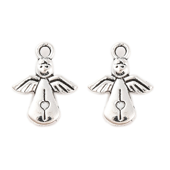 Сплавочные подвески тибетского стиля, без кадмия и без свинца, ангел