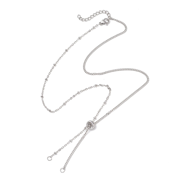 304 изготовление ожерелий из нержавеющей стали с цепочкой-сателлитом, не тускнеет