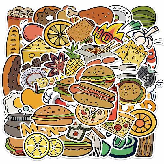 Waterproof PVC Adhesive Stickers, for Suitcase, Skateboard, Refrigerator, Helmet, Mobile Phone Shell