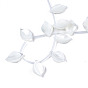 Natural White Shell Beads Strands, Leaf