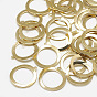 Brass Open Back Bezel Pendants, For DIY UV Resin, Epoxy Resin, Pressed Flower Jewelry, Ring, Real 18K Gold Plated