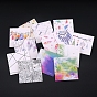 100Pcs Square Paper Earring Display Cards, for Earring Display