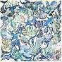 50Pcs Sea Animals PET Cartoon Stickers, Self-adhesive Decals, for Suitcase, Skateboard, Refrigerator, Helmet