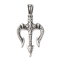 316 большие подвески из хирургической нержавеющей стали, амулет с тремя вилками