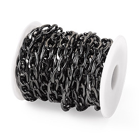 5 кубинские звенья цепей из окисленного алюминия, несварные, с пластиковой катушке