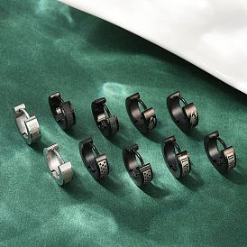 304 серьги-кольца для полировки из нержавеющей стали, ионное покрытие (ip)